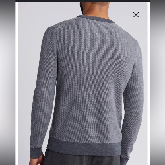 Theory Maden Novo Merino Wool Blend Crewneck Sweater - Picture 2 of 8